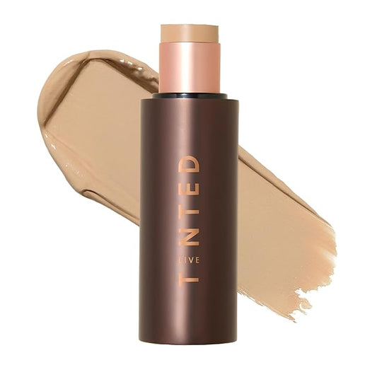 Live Tinted HUESTICK Complexion Stick - Medium-to-Full Buildable Coverage - Soft Matte Finish - Multitasking Makeup Stick - Lightweight, Creamy Formula - Shade 15