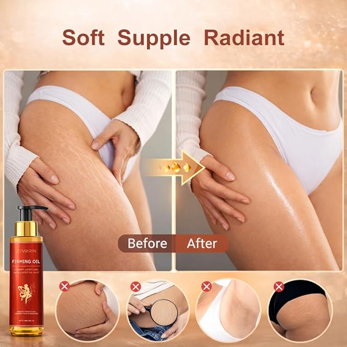 Body Firming Oil - Skin Tightening & Hydrating, for Arms, Legs, Stomach, Deep Moisturizing Body Oil (2 Pack)