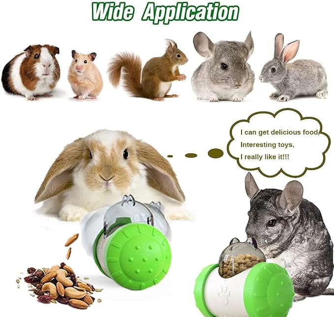 Dbeans Flourishing Interactive Treat Ball for Rabbits & Guinea Pigs - Enrichment Foraging Toys for Boredom