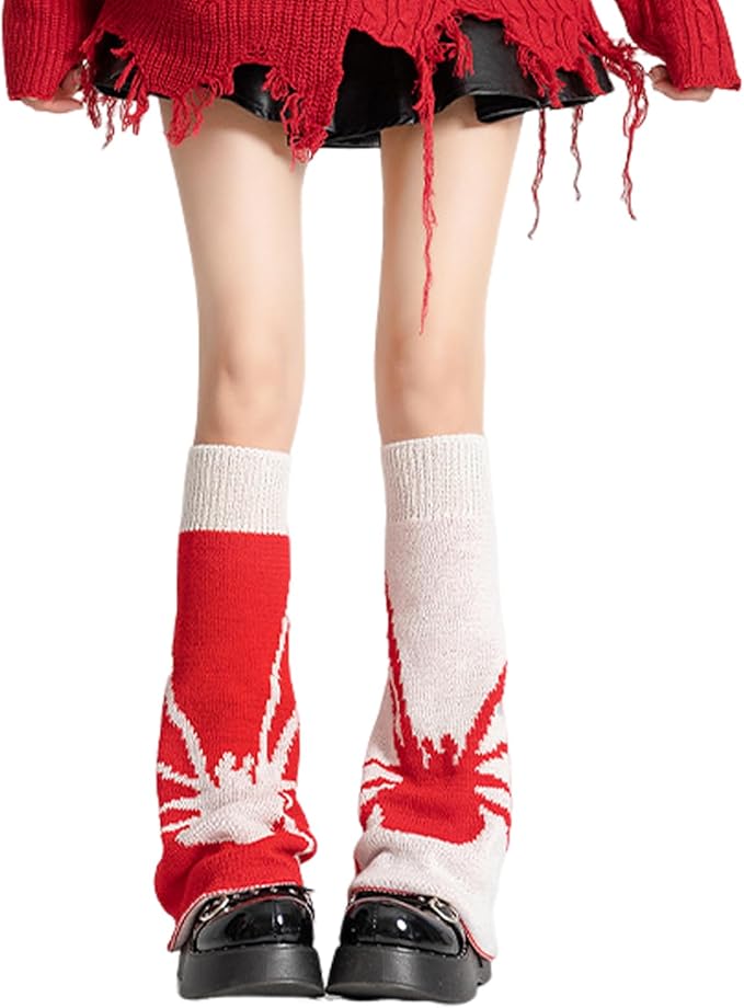 Sexybody Women's Leg Warmers Fashion Knit Warmers Long Socks Cute Y2K Kawaii Japanese Lolita Harajuku Accessories for Girls