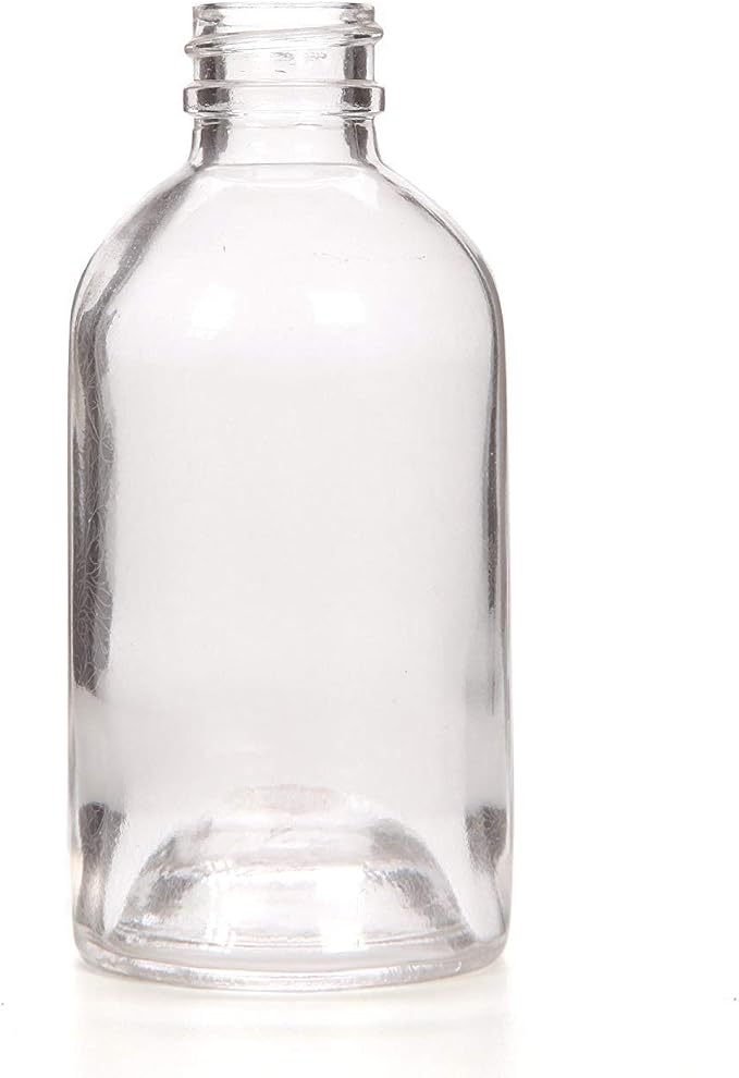 Hosley Set of 12 Diffuser Boston Round Style Glass Diffuser Bottles 85 Milliliter Large. Great for Storing Essential Oils DIY Diffusers Craft Projects Wedding Party O9
