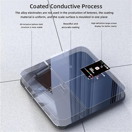 Smart Bathroom Digital Weighing Machine, Body Composition Monitor Health Analyzer, with All-in-One Display Accurate Weighing Scale, Home Use Fitness Equipment