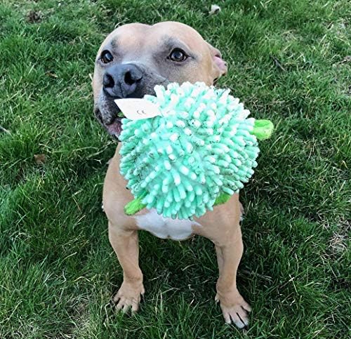 SmartPetLove Snuggle Puppy Tender-Tuffs Ball Dog Toy, Plush Pufferfish