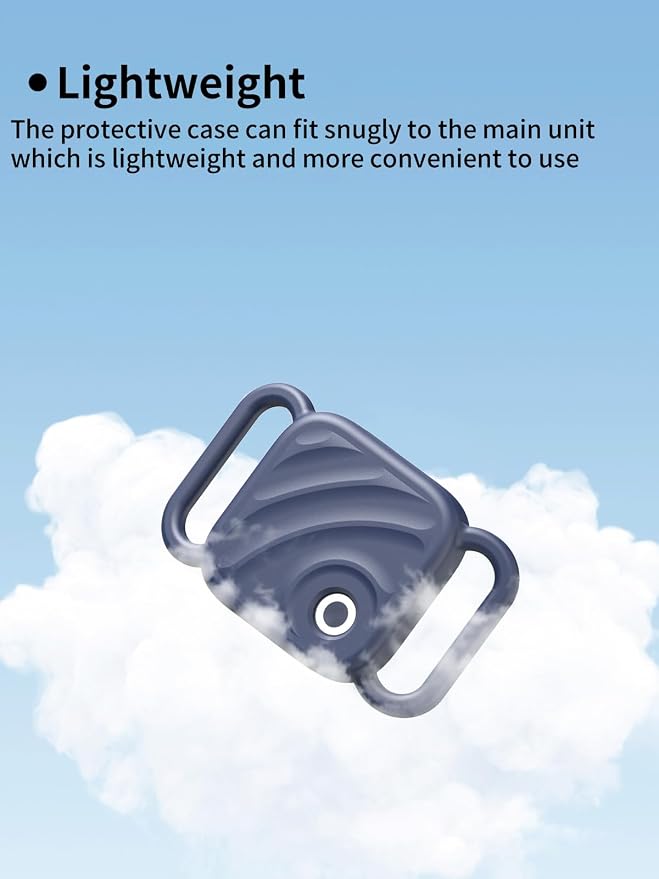 Silicone Case for UGREEN Tracker Tags, Pet Collar Cover, Blue. | 1 Pack Soft silicone cover protects tracker tags from scratches and drops while providing a secure fit for pet collars.