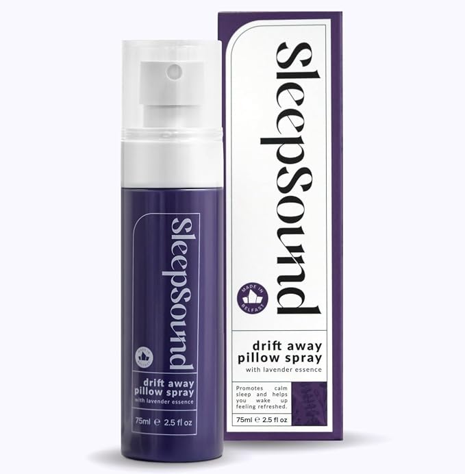Sleep Sound Lavender Pillow Mist | Calming Bedtime Spray for Relaxation & Nighttime Routine | Long-Lasting Aromatherapy Mist Scent Bottle