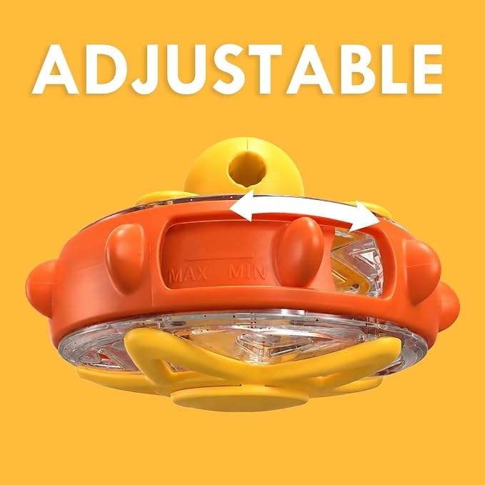 Interactive Cat Toy for Indoor Cats, Ferris Wheel Cat Treat Dispenser Teaser Wand & Suction Cup Base, w/Spoon, Puzzle Feeder Toy for Exercise, Mental Stimulation, Slow Feeding