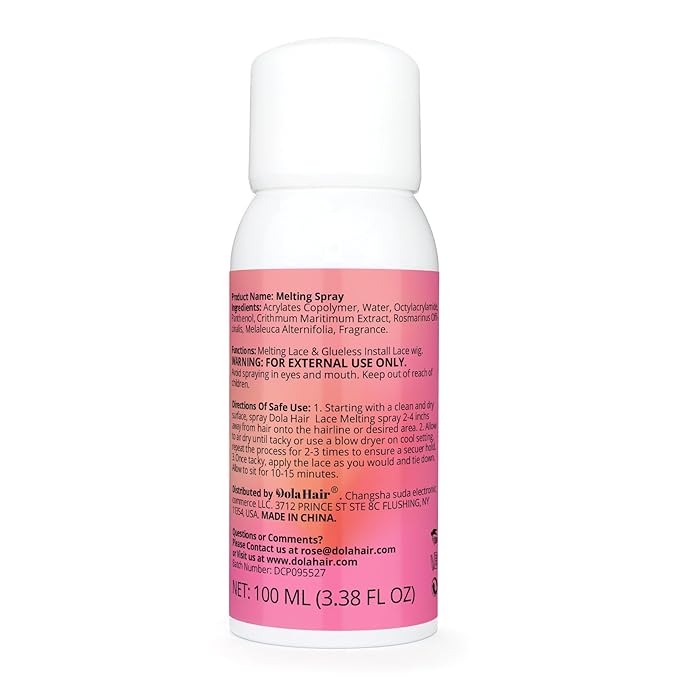 Dolahair Lace Glue Kit - Complete Set with Lace Tint Mousse, Wig Installation & Melting Spray(Medium Brown)