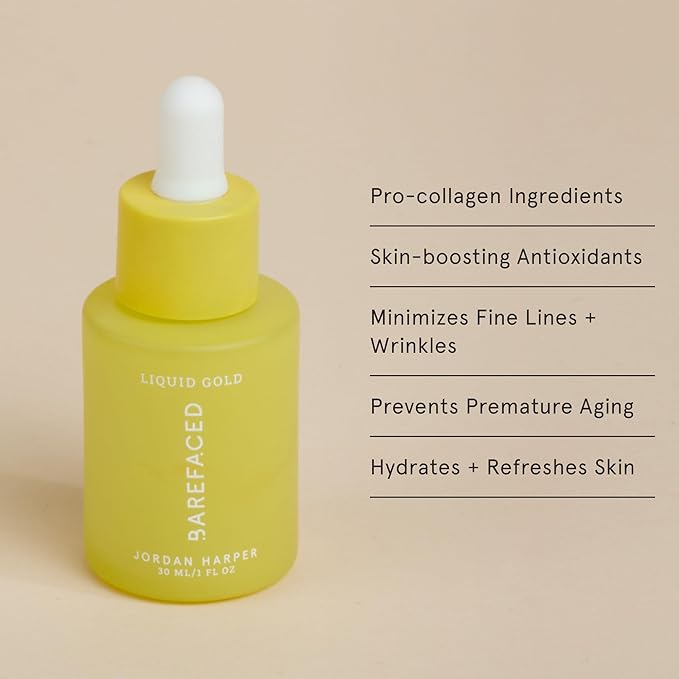 Barefaced Core Four - Original Toning Pads, Liquid Gold, RetinAL, Tinted SPF - the Foundation for Healthy Skin