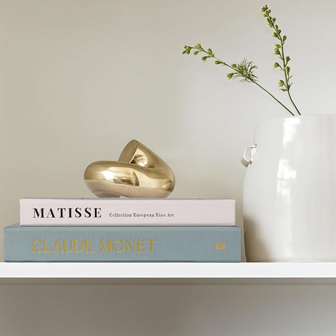 Decorative Book for Home Decor - Aesthetic Fake Books for Coffee Table Decoration - Set of 2 Linen Faux Book for Room Bookshelf Decor - Fake Books Storage Box for Photo and Keepsake