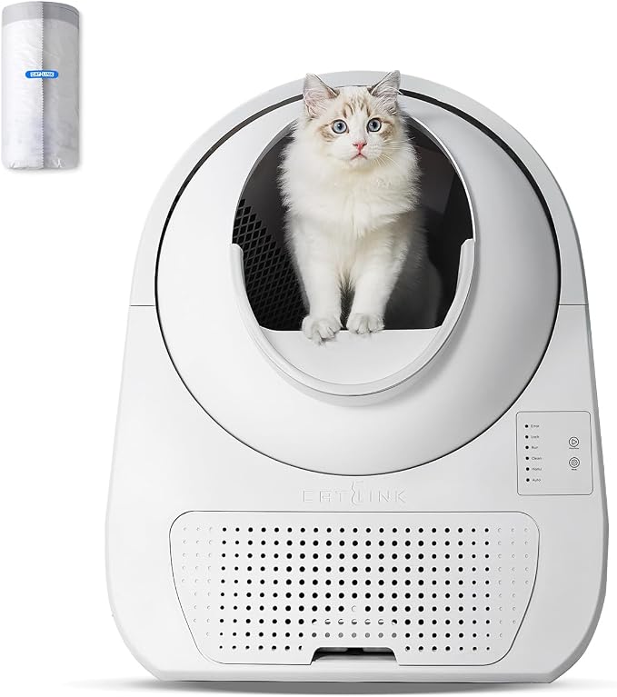 CATLINK Auto Cat Litter Box Self Cleaning(Young Version) | Advanced Odor & Leak Control, Automatic Litter Box for Large & Multi-Cat Homes, Cats from 3.5 pounds to 22 pounds