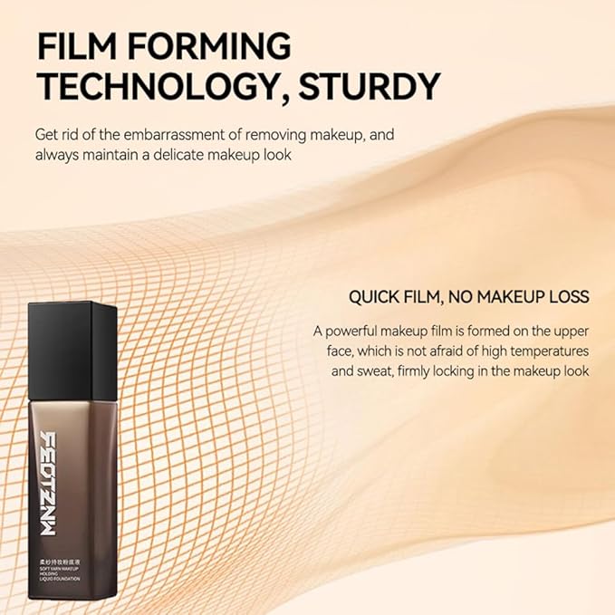 Feotznw Flawless Finish Foundation - Medium Coverage, Lightweight, Semi-Matte Finish for Uneven Skin Tone, Vegan & Cruelty-Free, 1.014 fl oz (Beige)