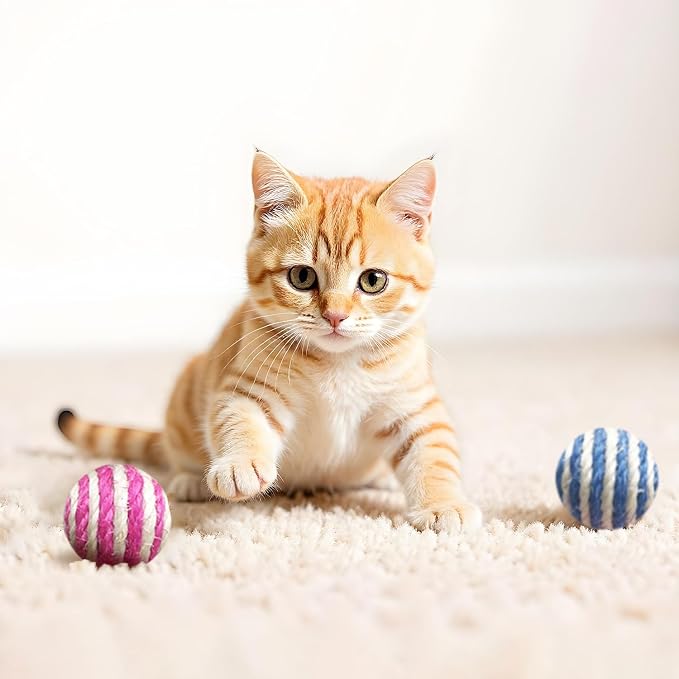 Cat Toys for Indoor Cats, 20 Packs Cat Toys Balls