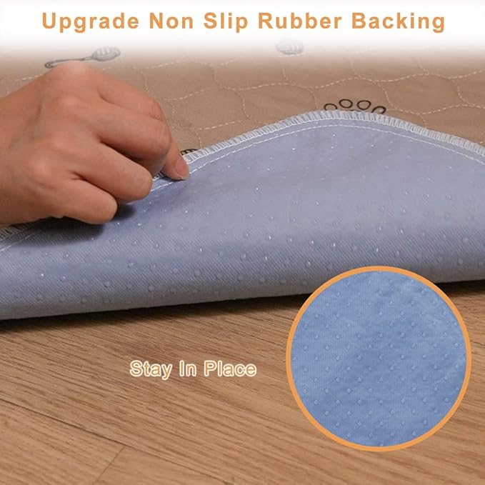Peepeego 48x96 Dog Pee Pad Washable,Waterproof,Non Slip Pet Carpet for Hallway