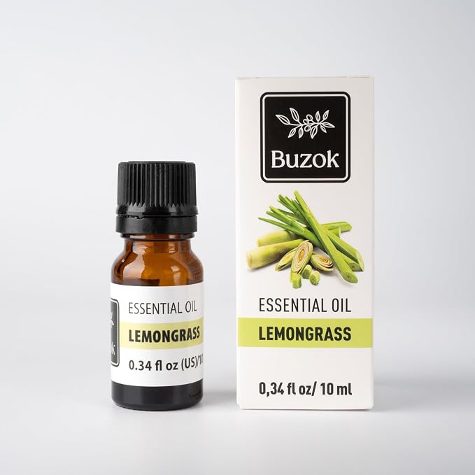 Lemongrass Essential Oil – Fresh Citrusy Herbal Aroma Oil for Diffusers, Aromatherapy & Home Fragrance – Bright Lemongrass Scent – 0.34 fl oz (10 ml)