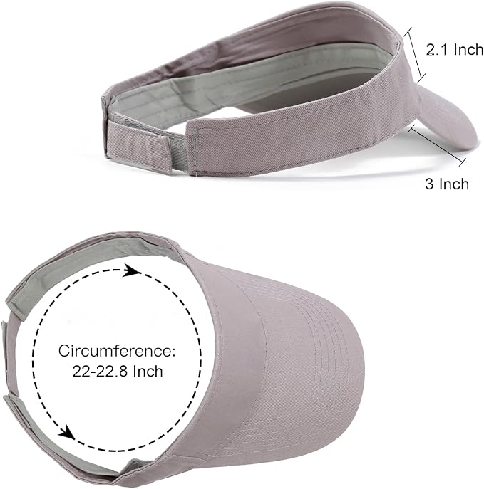 ANDICEQY Sports Sun Visor Hat, Sun Hat Visors for Women and Men for Outdoor | Adjustable Sun Visor Hats, Lightweight & Breathable, Cotton, Ideal for Running, Tennis, Golf, Outdoor Sports and Beach