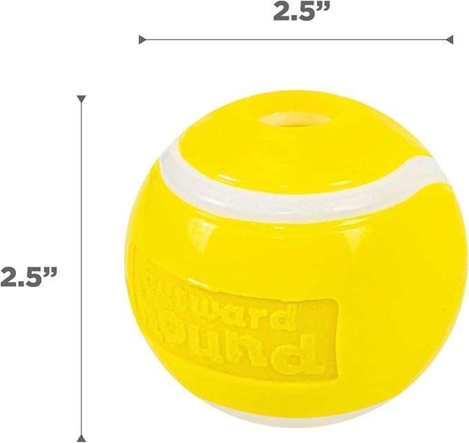 Outward Hound by Planet Dog Sport Ballz Tennis Ball Treat-Dispensing Fetch Ball Dog Toy