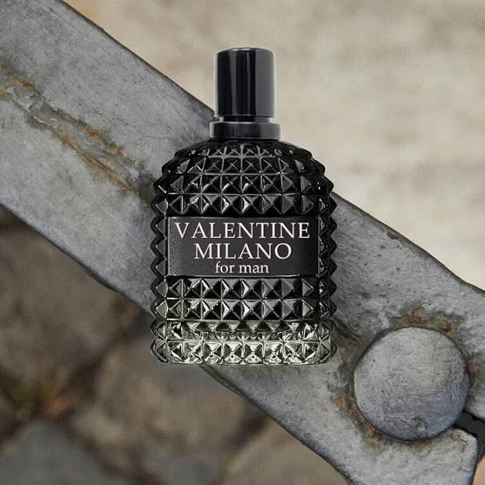 A CENTER Valentine Milano & Valentine Men's Cologne Gift Set - 3.4 Fl Oz Each | Amber Floral & Vanilla Leather Fragrance | Eau de Toilette Duo for Daily & Special Occasions