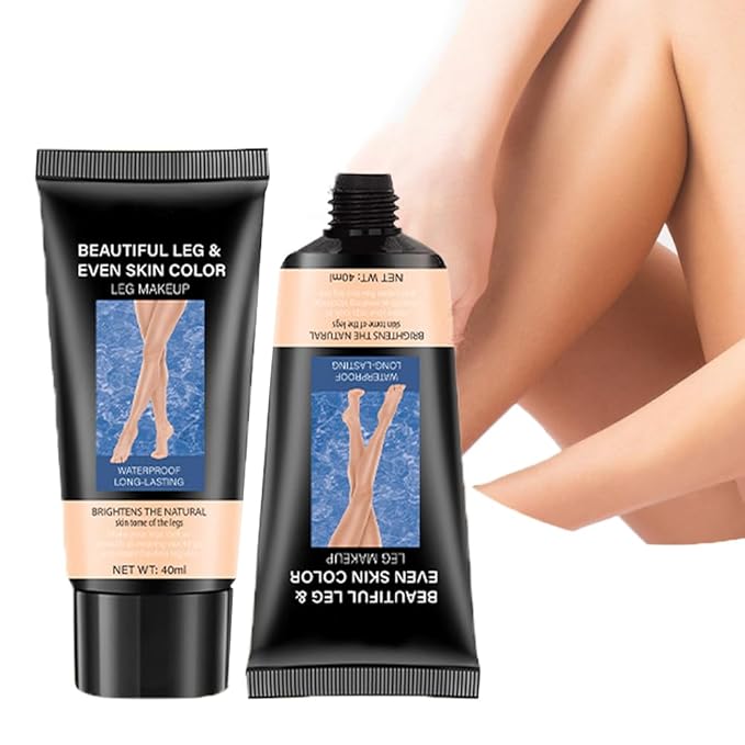 GL-Turelifes Body&Legs Makeup Waterproof No Transfer, Flawless Body Coverage Perfector, Leg and Body Scar Cover up/Tattoo Cover Up,Airbrush Legs Glow Lotion (#2 Medium Golw, 40ml)