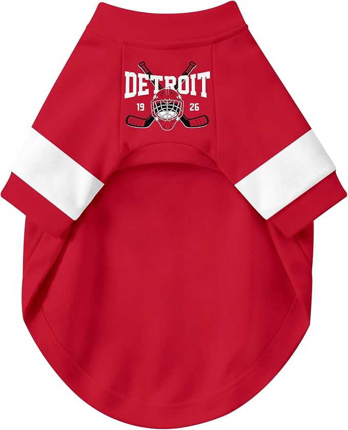Detroit Dog Clothes Personalized Pet T Shirt for Dogs Gift | Custom Name Number Jersey Style Pet Shirt for Dog
