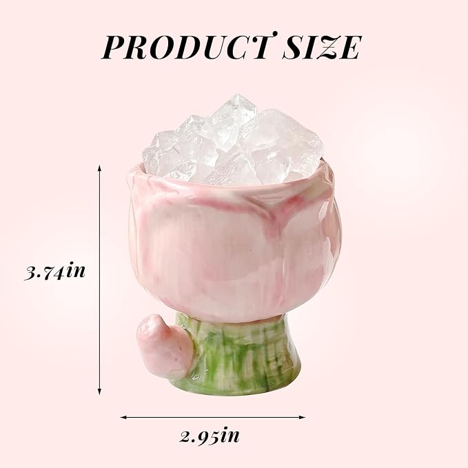 Tulip Crystal Stone Aroma Diffuser,Aromatherapy Diffuser for Home, Bathroom, Office, Home Decor,Perfect for Meditation Reflection Bedroom Decoration (The Scent of Little Freesia)