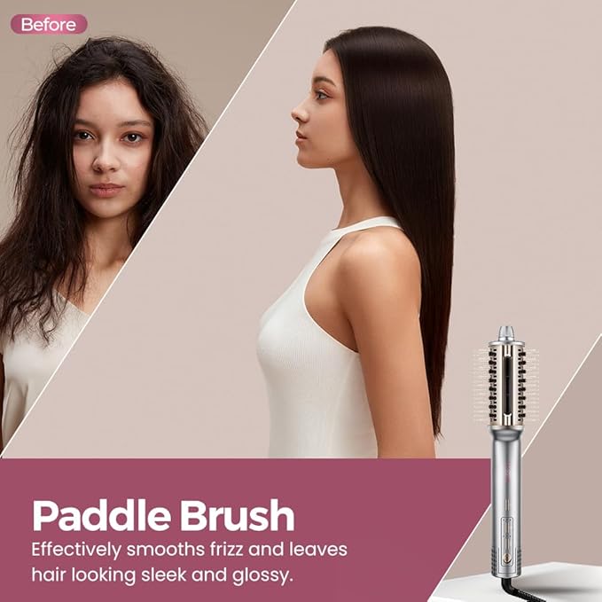 Lecomely 3 in 1 High Speed Hair Dryer Brush, Blow Dryer Brush in One for 300% Faster Dry & Style, Blowout Hot Air Brush, One Step Straightener Volumizer with Negative Ions for Smooth AirBlow B3