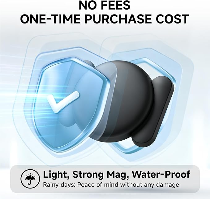 Magnetic GPS Tracker for Vehicles No Subscription for iOS and Android 1 PCS | Mini GPS Car Tracker for Bike, Luggage, Pet, Motorcycles, Valuables
