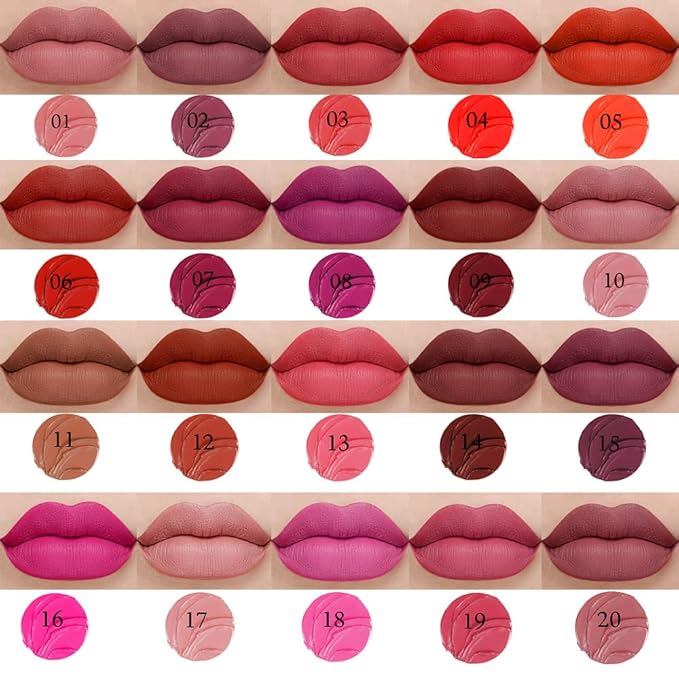 Nude Pink Crayon Matte Lipstick Lip Liner Pencil - Smudgeproof Waterproof Lipstick Crayon with Sharpener - Moisture Smooth Formula for Women, 17#