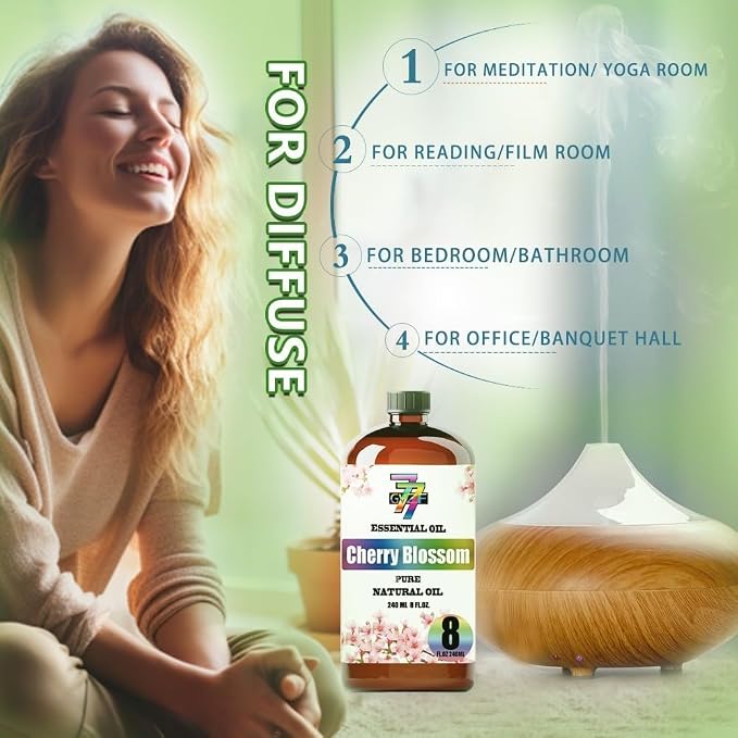 Magnolia Essential Oil, Magnolia Oils, for Diffuser, DIY Candles, Soap, Humidifier, Living Room, Gift, Essential Oil, GV77ZF Magnolia Fragrance Oil - 8 fl oz (240 ml)