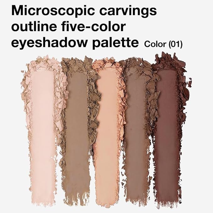 Mini 5-Color Matte Nude Neutral Brown Eyeshadow Palette, Soft Ivory Peach Nude & Mocha Browns, High Pigment Blendable Long-Lasting All Matte Eye Shadow Kit for Daily Natural Makeup & Mature Eyes 1