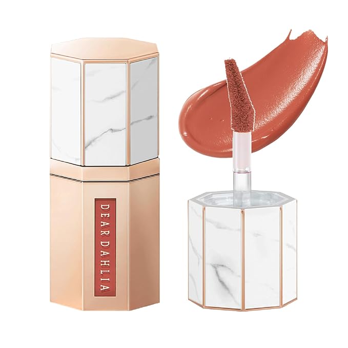 DEARDAHLIA Paradise Dream Velvet Lip Mousse (Buddy) - Vegan Soft-Matte Lip Tint with Lightweight, Buildable, Long-Lasting Color, Whipped Mousse Texture. Cruelty-Free. 0.21 Fl oz