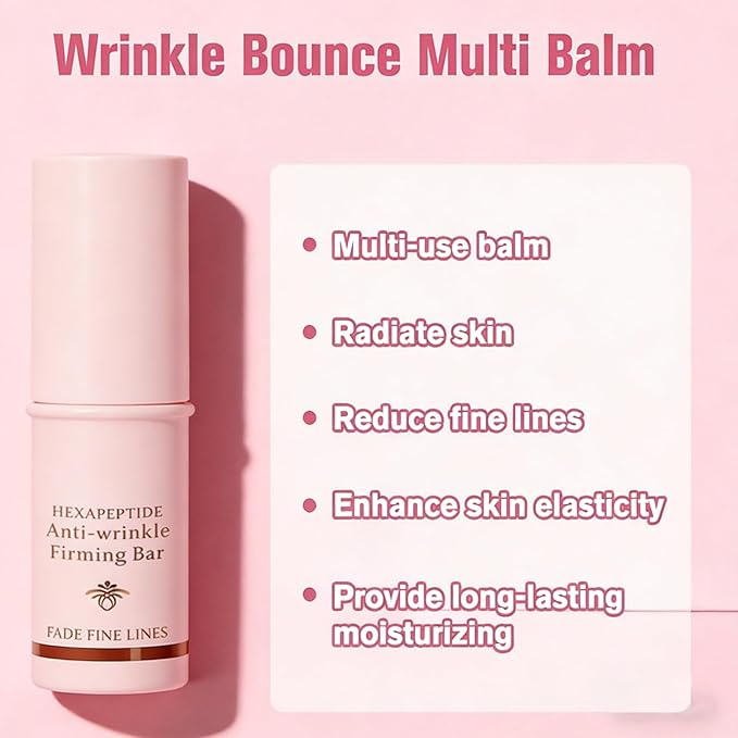 2Pcs Honey Peptide Hydrating Multi Balm Stick | Eye Face Neck Cream Make Up Base & Moisture Peptide Stick | Skin Care All-in-One Daily Moisturizer Stick