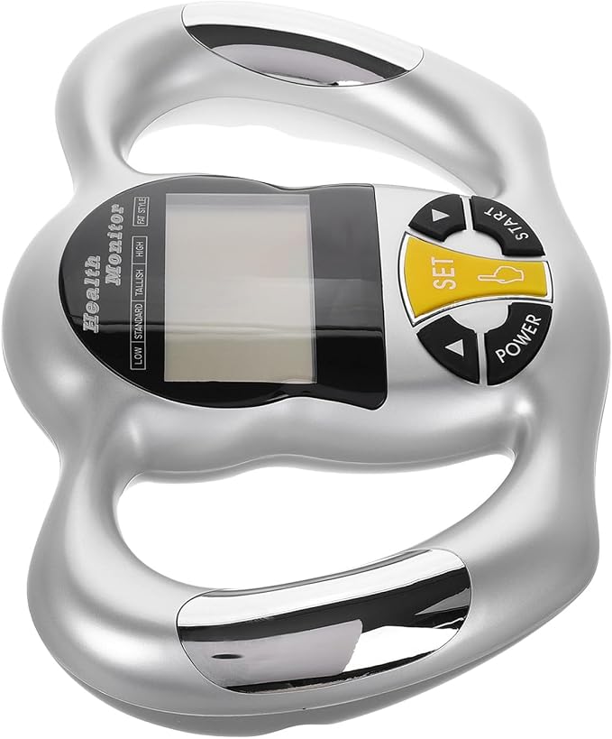 Handheld Body Fat Tester and Digital Bmi Scanner with Calorie Measurement for Fitness Health Assessment, Portable Body Composition Monitor for Accurate Fat Analysis and Weight