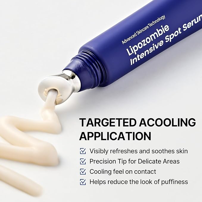 Zombie Line Reset Serum, Targeted Spot Serum with Peptides & Liposome, Korean Precision Smoothing Serum for Fine Lines & Texture, 15ml