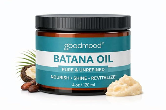 GOODMOOD Batana Oil 100% Pure & Unrefined - Raw Batana Oil for Hair & Skin - Natural Hair Oil, Deep Moisturizing Conditioner, Natural Conditioner for Dry Hair, Skin & Body Oil - 4 oz