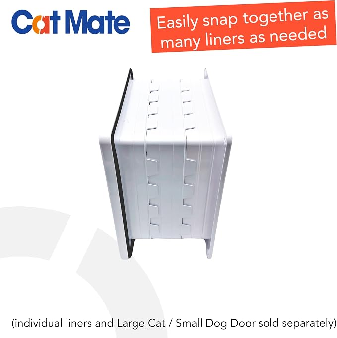 Cat Mate Wall Liner for Large Pet Flaps 221 & 357, White