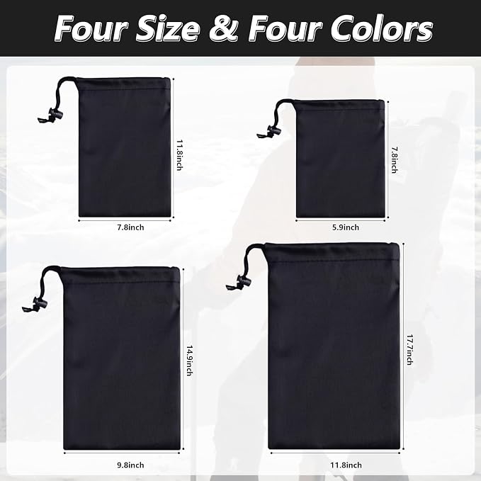 iMucci Upgrade Drawstring Bag Sack Nylon Bag Ditty Bag for Gym Traveling, Hiking, Yoga, Shopping