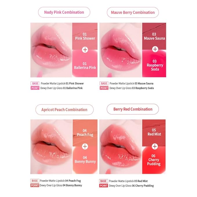 MQNY(MACQUEEN NEWYORK Dewy Over Lip Gloss 3g (#04 Bonny Bunny, Peach Pink)