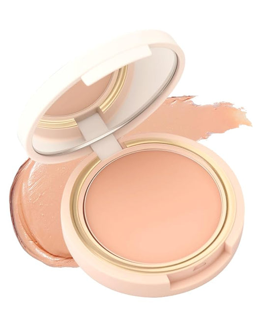 Under Eye Concealer Brightener Cream, Waterproof Full Coverage Face Concealer for Dark Circles, Vegan Formula, Long-Lasting Natural Korean Makeup, Under Eye Corrector de Ojeras Pot for Women Girl -02