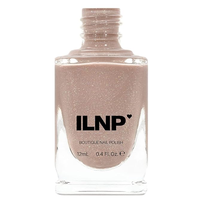 ILNP Chleo - Neutral Blush Pink Holographic Sheer Jelly Nail Polish