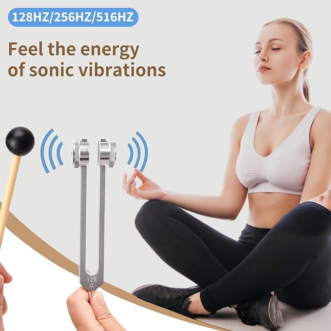 128 hz Healing Instrument, Aranovia 128 hz - Healing Tuning Fork, Perfect for Chakra Healing, Sound Therapy, and Meditation — Ideal Gift Choice