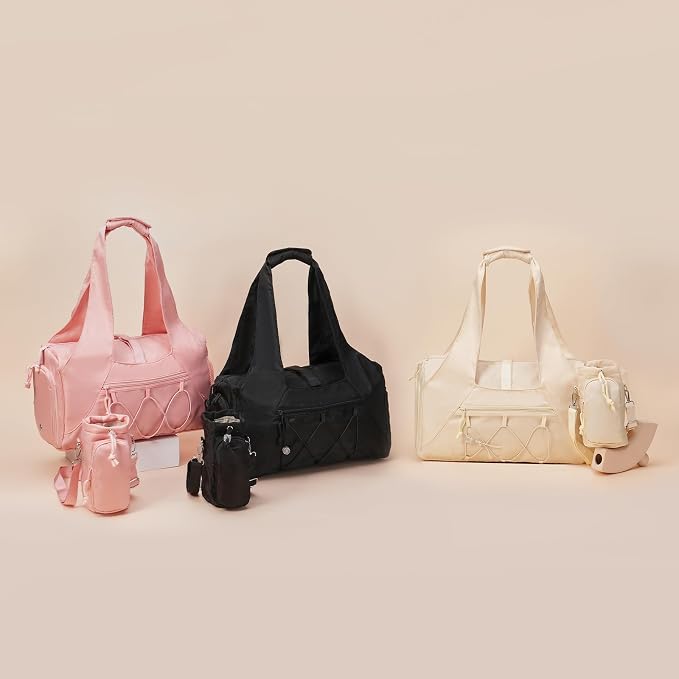 Handbag for Women Yoga Bag Large Capacity Yoga Pad Buckle with Shoe Compartment Water Bottle Sports Gym Bag Travel