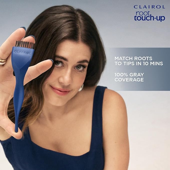 Clairol Root Touch-Up by Nice'n Easy Permanent Hair Dye, 4A Dark Ash Brown Hair Color, Pack of 2