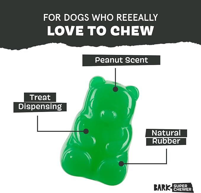 BarkBox Munchie The Bear Dog Toy - for Dogs up to 20 lbs - Small