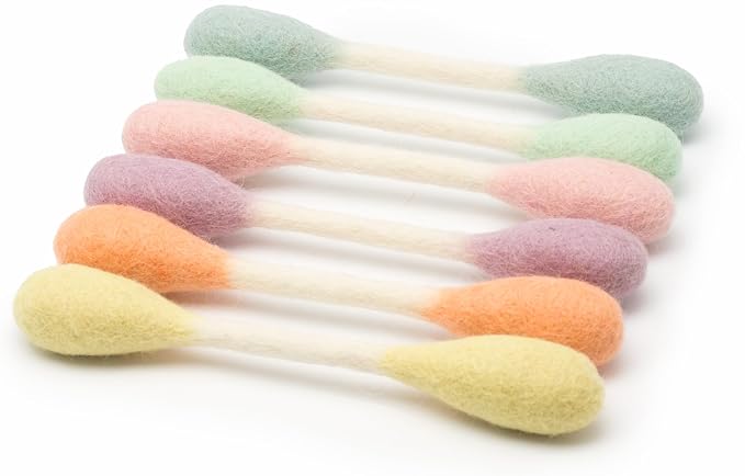 Glaciart One Swabs Cat Toys with Catnip - 6 Pk | Durable for Chew, Cute Cat Toys Interactive Kitty for Boredom, Exercise, & Play | Filled w/Organic Catnip for Anxiety & as Digestive Aid | Gift Idea