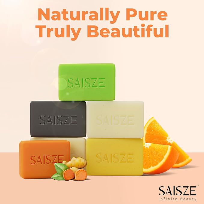 Turmeric Soap Bar, Kojic Acid Soap, 4oz x 2 BARS, Dark Spots Remover for Face and Body, Brightening, Hyperpigmentation