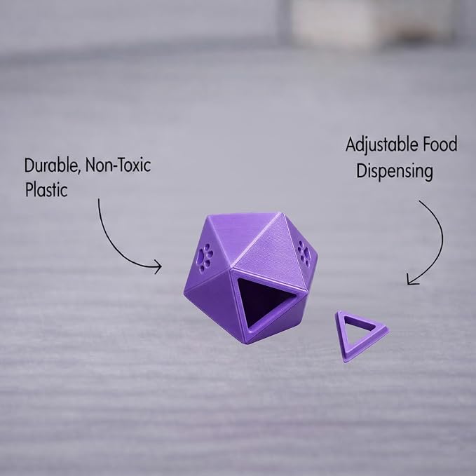 Interactive Cat Toys for Indoor Cats – Adjustable Slow Feeding Treat Dispenser, Puzzle Ball for Mental Stimulation, Boredom Relief, Hunting Exercise, Kitten & Adult Cat Feeder Toy