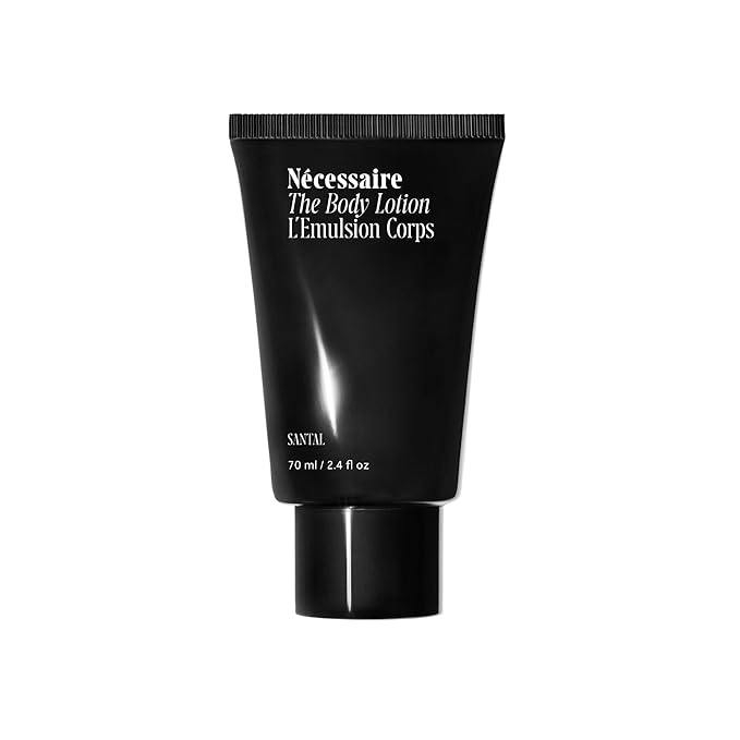 Nécessaire The Body Lotion Santal. Multi-Peptide Firming Lotion to Moisturize, Firm, Strengthen. 2.5% Niacinamide, Vitamin C/E + Omega 6/9. 2.4 fl oz.