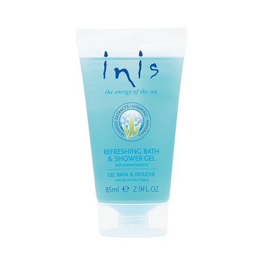 Inis the Energy of the Sea Refreshing Bath and Shower Gel - Travel Size Body Wash for Women and Men - Ocean Fresh Fragrance - 2.9 Fl Oz