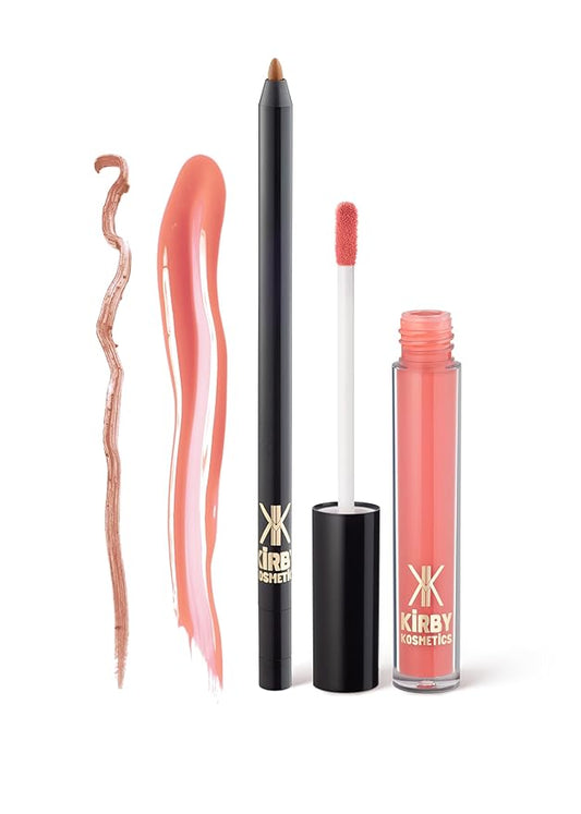 Lip Kit Duo – Bold and Bubbly - TikTok-Viral Precision Liner & Glossy Liquid Lipstick, Clean 2-Step Set with Hydrating Long-Wear Color – Bold Inclusive Beauty for Everyday Konfidence