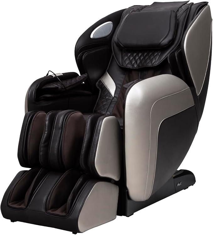 Osaki OS-Atai SL-Track Zero Gravity Full Body Airbag Massage Back and Calf Infrared Heat with Foot Roller Massage (Taupe)